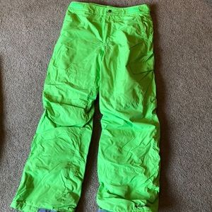 Ski pant green adjustable